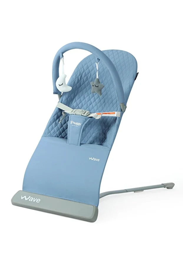 Huggy Wave Sallanabilir Müzikli Titreşimli Ana Kucağı Mavi